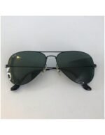 Anteojos Lentes de Sol Ray Ban Aviator Flat RB3513 15371 58 Negro/Verde - Imagen 6