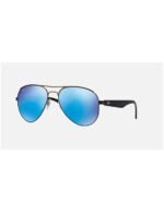 Anteojos Lentes de Sol Ray Ban Aviator RB3523 Espejo azul/metal mate 59-17