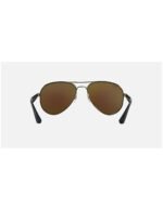 Anteojos Lentes de Sol Ray Ban Aviator RB3523 Espejo azul/metal mate 59-17 - Imagen 4