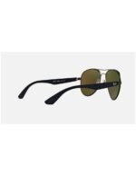 Anteojos Lentes de Sol Ray Ban Aviator RB3523 Espejo azul/metal mate 59-17 - Imagen 6