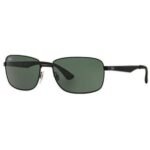 Anteojos Lentes de Sol Ray Ban Classic RB3529 006/71 61 Negro mate/verde