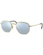Anteojos Lentes de Sol Ray Ban Hexagonal RB3548N Espejo dorado/plateado 51-21