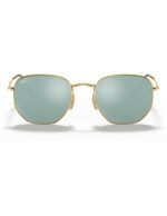Anteojos Lentes de Sol Ray Ban Hexagonal RB3548N Espejo dorado/plateado 51-21 - Imagen 5