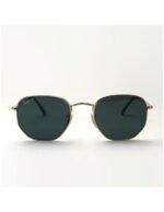 Anteojos Lentes de Sol Ray Ban Hexagonal Rb3548N Polarizado Dorado/Verde 54-21 - Imagen 3