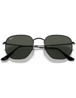 Anteojos Lentes de Sol Ray Ban Hexagonal Rb3548N Negro/Verde Polarizado 51-21 - Imagen 5