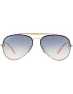 Anteojos Lentes de Sol Ray Ban Classic RB3558 001/19 58-14 Degrade dorado/azul - Imagen 4