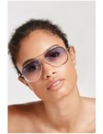 Anteojos Lentes de Sol Ray Ban Classic RB3558 001/19 58-14 Degrade dorado/azul - Imagen 7
