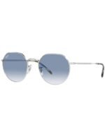 Anteojos Lentes de Sol Ray Ban Jack RB3565 0033F 53-20 Degrade plateado/azul