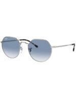 Anteojos Lentes de Sol Ray Ban Jack RB3565 0033F 53-20 Degrade plateado/azul - Imagen 2