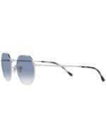 Anteojos Lentes de Sol Ray Ban Jack RB3565 0033F 53-20 Degrade plateado/azul - Imagen 3
