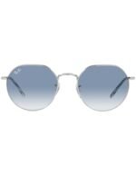 Anteojos Lentes de Sol Ray Ban Jack RB3565 0033F 53-20 Degrade plateado/azul - Imagen 5