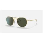 Anteojos Lentes de Sol Ray Ban Jack RB3565 919631 53-20 Clásico dorado/verde