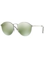 Anteojos Lentes de Sol Ray Ban Blaze Round RB3574N Espejo verde oscuro 59-14