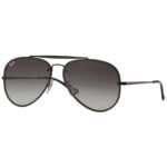 Anteojos Lentes de Sol Ray Ban Blaze Aviator RB3584N Degrade negro/gris 61-13