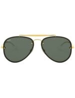 Anteojos Lentes de Sol Ray Ban Blaze Aviator RB3584N Clásico dorado/verde 61-13