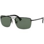Anteojos Lentes de Sol Ray Ban Classic RB3607 002/71 61 Clásico negro/verde