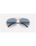 Anteojos Lentes de Sol Ray Ban New Aviator RB3625 Oro rosa/Degrade azul 58-14 - Imagen 6