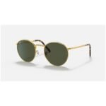 Anteojos Lentes de Sol Ray Ban New Round RB3637 Clásico dorado/verde 53-21
