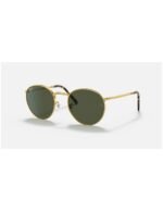Anteojos Lentes de Sol Ray Ban New Round RB3637 Clásico dorado/verde 53-21