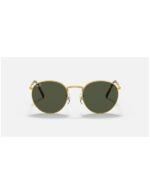 Anteojos Lentes de Sol Ray Ban New Round RB3637 Clásico dorado/verde 53-21 - Imagen 2
