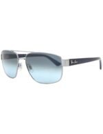 Anteojos Lentes de Sol Ray Ban Classic RB3663 Metal de cañón/Degrade azul 60-17