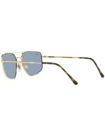 Anteojos Lentes de Sol Ray Ban Classic RB3666 00162 56 Dorado/Azul - Imagen 5