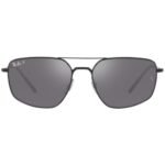 Anteojos Lentes de Sol Ray Ban Classic Rb3666 002K3 56 Negro/Plata Polarizado