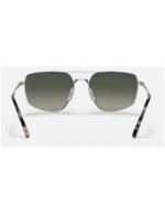 Anteojos Lentes de Sol Ray Ban Classic RB3666 00371 56 Plata/gris oscuro - Imagen 5