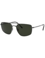 Anteojos Lentes de Sol Ray Ban Classic Rb3666 004N5 56 Gunmeta/Verde Polarizado