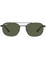 Anteojos Lentes de Sol Ray Ban Classic RB3670 00231 54-19 Negro/Verde - Imagen 5