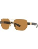 Anteojos Lentes de Sol Ray Ban Classic Rb3672 00183 60-17 Oro/Marrón Polarizado