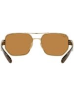 Anteojos Lentes de Sol Ray Ban Classic Rb3672 00183 60-17 Oro/Marrón Polarizado - Imagen 3