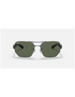 Anteojos Lentes de Sol Ray Ban Classic RB3672 00471 60-17 Clásico verde/metal - Imagen 2