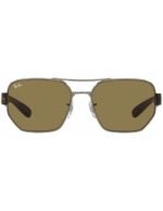 Anteojos Lentes de Sol Ray Ban Classic RB3672 00473 60-17 Gris metalizado - Imagen 3