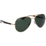 Anteojos Lentes de Sol Ray Ban Aviator RB3675 00131 58-14 Clásico dorado/verde