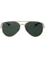 Anteojos Lentes de Sol Ray Ban Aviator RB3675 00131 58-14 Clásico dorado/verde - Imagen 2