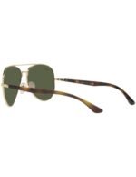 Anteojos Lentes de Sol Ray Ban Aviator RB3675 00131 58-14 Clásico dorado/verde - Imagen 4