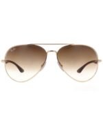 Anteojos Lentes de Sol Ray Ban Aviator RB3675 Dorado/Degrade marrón  58-14 - Imagen 3