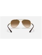 Anteojos Lentes de Sol Ray Ban Aviator RB3675 Dorado/Degrade marrón  58-14 - Imagen 6