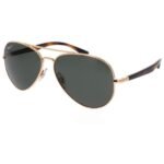 Anteojos Lentes de Sol Ray Ban Aviator Rb3675 001 58-14 Polarizado Dorado/Verde