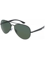 Anteojos Lentes de Sol Ray Ban Aviator RB3675 00231 58-14 Clásico negro/verde - Imagen 2