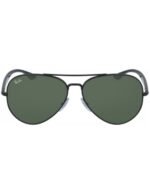 Anteojos Lentes de Sol Ray Ban Aviator RB3675 00231 58-14 Clásico negro/verde - Imagen 4