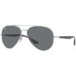 Anteojos Lentes de Sol Ray Ban Aviator RB3675 003B1 58-14 Plata/gris oscuro