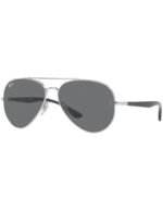 Anteojos Lentes de Sol Ray Ban Aviator RB3675 003B1 58-14 Plata/gris oscuro