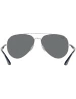 Anteojos Lentes de Sol Ray Ban Aviator RB3675 003B1 58-14 Plata/gris oscuro - Imagen 6