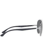 Anteojos Lentes de Sol Ray Ban Aviator RB3675 003B1 58-14 Plata/gris oscuro - Imagen 7