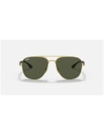 Anteojos Lentes de Sol Ray Ban Classic RB3683 00131 56-15 Clásico dorado/verde - Imagen 3