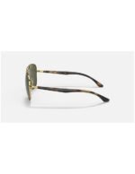 Anteojos Lentes de Sol Ray Ban Classic RB3683 00131 56-15 Clásico dorado/verde - Imagen 4