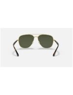 Anteojos Lentes de Sol Ray Ban Classic RB3683 00131 56-15 Clásico dorado/verde - Imagen 5