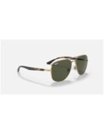 Anteojos Lentes de Sol Ray Ban Classic RB3683 00131 56-15 Clásico dorado/verde - Imagen 7